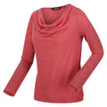 Mineral Red - Side - Regatta Womens-Ladies Frayda Long Sleeved T-Shirt