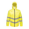 Yellow - Front - Regatta Unisex Hi Vis Pro Packaway Reflective Work Jacket