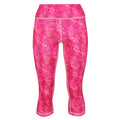 Hot Pink Print - Front - Regatta Womens-Ladies Pincha 3-4 Leggings