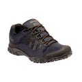 Navy-Burnt Umber - Back - Regatta Mens Edgepoint III Low Rise Hiking Shoes