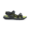 Black-Bright Kiwi - Back - Regatta Mens Kota Drift Open Toe Sandals