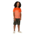 Grape Leaf Camo - Back - Regatta Kids Shorewalk Multi Pocket Shorts