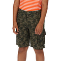 Grape Leaf Camo - Side - Regatta Kids Shorewalk Multi Pocket Shorts