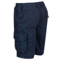 Navy - Close up - Regatta Kids Shorewalk Multi Pocket Shorts