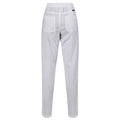 White - Side - Regatta Womens-Ladies Quanda Coolweave Cotton Trousers