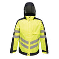 Yellow-Navy - Front - Regatta Mens Hi-Vis Waterproof Insulated Reflective Jacket