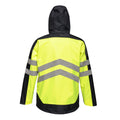 Yellow-Navy - Back - Regatta Mens Hi-Vis Waterproof Insulated Reflective Jacket
