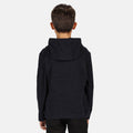 Navy-Black - Side - Regatta Childrens-Kids Keyon Hooded Fleece