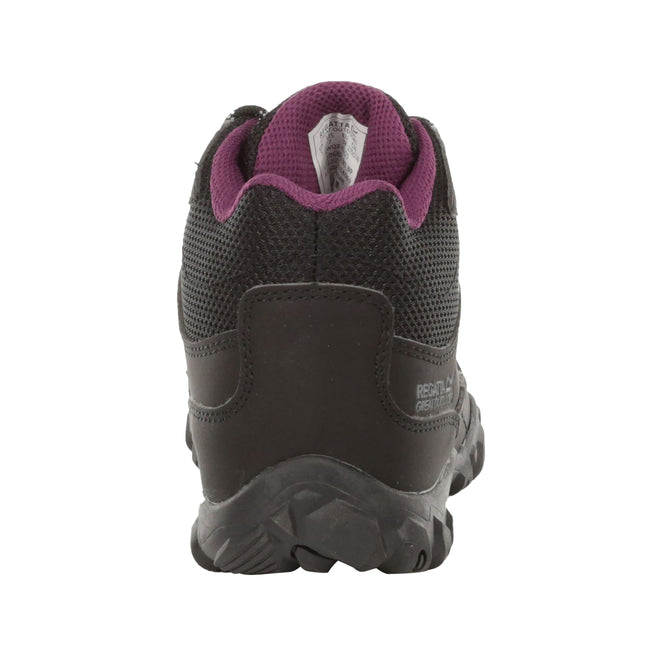 Black-Prune - Lifestyle - Regatta Womens-Ladies Edgepoint Waterproof Walking Boots