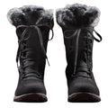 Black-Briar Grey - Side - Regatta Great Outdoors Womens-Ladies Newley Faux Fur Trim Thermo Boots