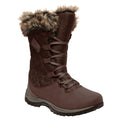 Chestnut - Front - Regatta Great Outdoors Womens-Ladies Newley Faux Fur Trim Thermo Boots