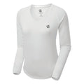 White - Lifestyle - Dare 2B Womens-Ladies Discern Long Sleeve T-Shirt