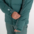 Forest Green-Fern - Close up - Dare 2B Mens Denote Waterproof Ski Jacket