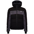 Black-Ebony Grey - Front - Dare 2B Mens Denote Waterproof Ski Jacket