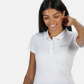 White - Pack Shot - Regatta Womens-Ladies Sinton Polo Shirt