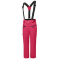 Virtual Pink-Geranium - Side - Dare 2B Childrens-Kids Timeout II Ski Trousers