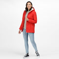 Molten Red - Back - Regatta Womens-Ladies Bergonia II Hooded Waterproof Jacket