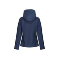 Navy-French Blue - Back - Regatta Womens-Ladies Venturer 3 Layer Membrane Soft Shell Jacket