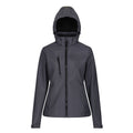 Seal Grey-Black - Front - Regatta Womens-Ladies Venturer 3 Layer Membrane Soft Shell Jacket