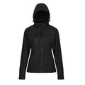 Black - Front - Regatta Womens-Ladies Venturer 3 Layer Membrane Soft Shell Jacket