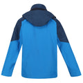 Imperial Blue-Moonlight Denim - Back - Regatta Mens Calderdale IV Waterproof Softshell Hooded Walking Jacket