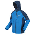 Imperial Blue-Moonlight Denim - Side - Regatta Mens Calderdale IV Waterproof Softshell Hooded Walking Jacket