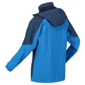 Imperial Blue-Moonlight Denim - Lifestyle - Regatta Mens Calderdale IV Waterproof Softshell Hooded Walking Jacket
