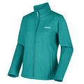 Turquoise Marl - Side - Regatta Womens-Ladies Connie V Softshell Walking Jacket