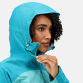Turquoise-Enamel - Side - Regatta Womens-Ladies Britedale Waterproof Jacket
