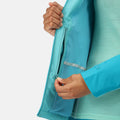 Turquoise-Enamel - Pack Shot - Regatta Womens-Ladies Britedale Waterproof Jacket