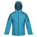 Pagoda Blue-Dragonfly - Front - Regatta Childrens-Kids Hurdle IV Insulated Waterproof Jacket