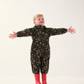 Dark Khaki - Back - Regatta Childrens-Kids Peppa Pig Waterproof Puddle Suit