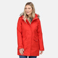 Molten Red - Back - Regatta Womens-Ladies Serleena II Waterproof Insulated Jacket