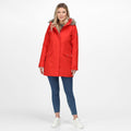 Molten Red - Side - Regatta Womens-Ladies Serleena II Waterproof Insulated Jacket
