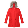 Molten Red - Front - Regatta Womens-Ladies Serleena II Waterproof Insulated Jacket