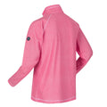 Rethink Pink-White - Close up - Regatta Womens-Ladies Montes Lightweight Fleece Top