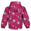 Raspberry Radiance - Side - Regatta Childrens-Kids Muddy Puddle Peppa Pig Unicorn Padded Jacket