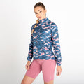 Powder Pink - Back - Dare 2B Womens-Ladies Resilient II Camo Windshell Jacket