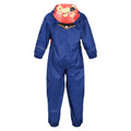 New Royal - Back - Regatta Childrens-Kids Charco Pirate Waterproof Puddle Suit