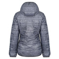 Grey Marl-Black - Pack Shot - Regatta Womens-Ladies Firedown Packaway Insulated Jacket