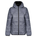 Grey Marl-Black - Front - Regatta Womens-Ladies Firedown Packaway Insulated Jacket