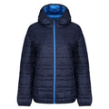 Navy-French Blue - Front - Regatta Womens-Ladies Firedown Packaway Insulated Jacket