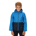 Imperial Blue-Navy - Side - Regatta Childrens-Kids Hywell Waterproof Jacket