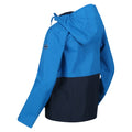 Imperial Blue-Navy - Close up - Regatta Childrens-Kids Hywell Waterproof Jacket