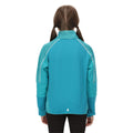 Turquoise - Side - Regatta Childrens-Kids Oberon V Soft Shell Jacket