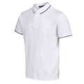 White - Side - Regatta Mens Tadeo Polo Shirt