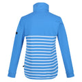 Sonic Blue-White - Pack Shot - Regatta Womens-Ladies Camiola II Stripe Fleece Top