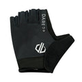 Black - Front - Dare 2B Womens-Ladies Pedal Out Cycling Fingerless Gloves