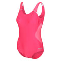 Rethink Pink-Tropical Pink - Side - Regatta Womens-Ladies Active One Piece Swimsuit