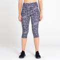 Black-White - Pack Shot - Dare 2B Womens-Ladies The Laura Whitmore Edit - Influential Dotted Recycled 3-4 Leggings